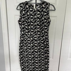 Calvin Klein Black and White Dress- Size 4
